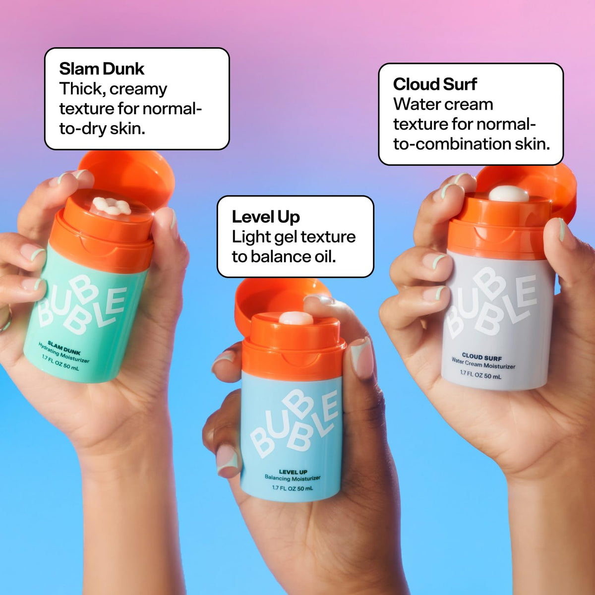 Bubble Skincare Cloud Surf Water Cream 30 ml back view