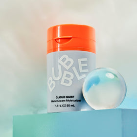 Bubble Skincare Cloud Surf Water Cream in a skincare routine setting