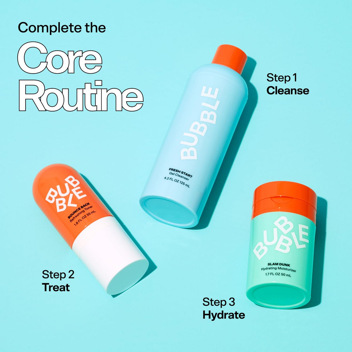 Bubble Skincare Fresh Start Gel Face Cleanser 50 ml packaging details