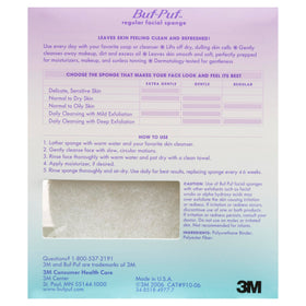 Buf-Puf Facial Sponge in a bathroom setting