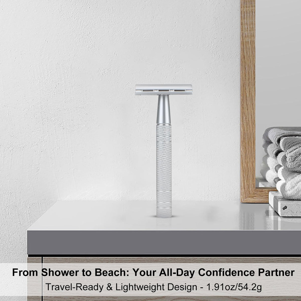 BULIMICA safety razor with non-slip grip