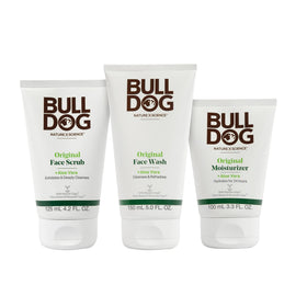 Bulldog Original Full Face Kit with moisturizer, face wash, and scrub
