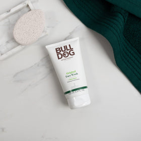 Bulldog skincare products arranged together