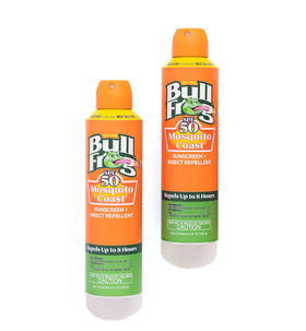 Bullfrog Mosquito Coast Sunscreen spray nozzle close-up