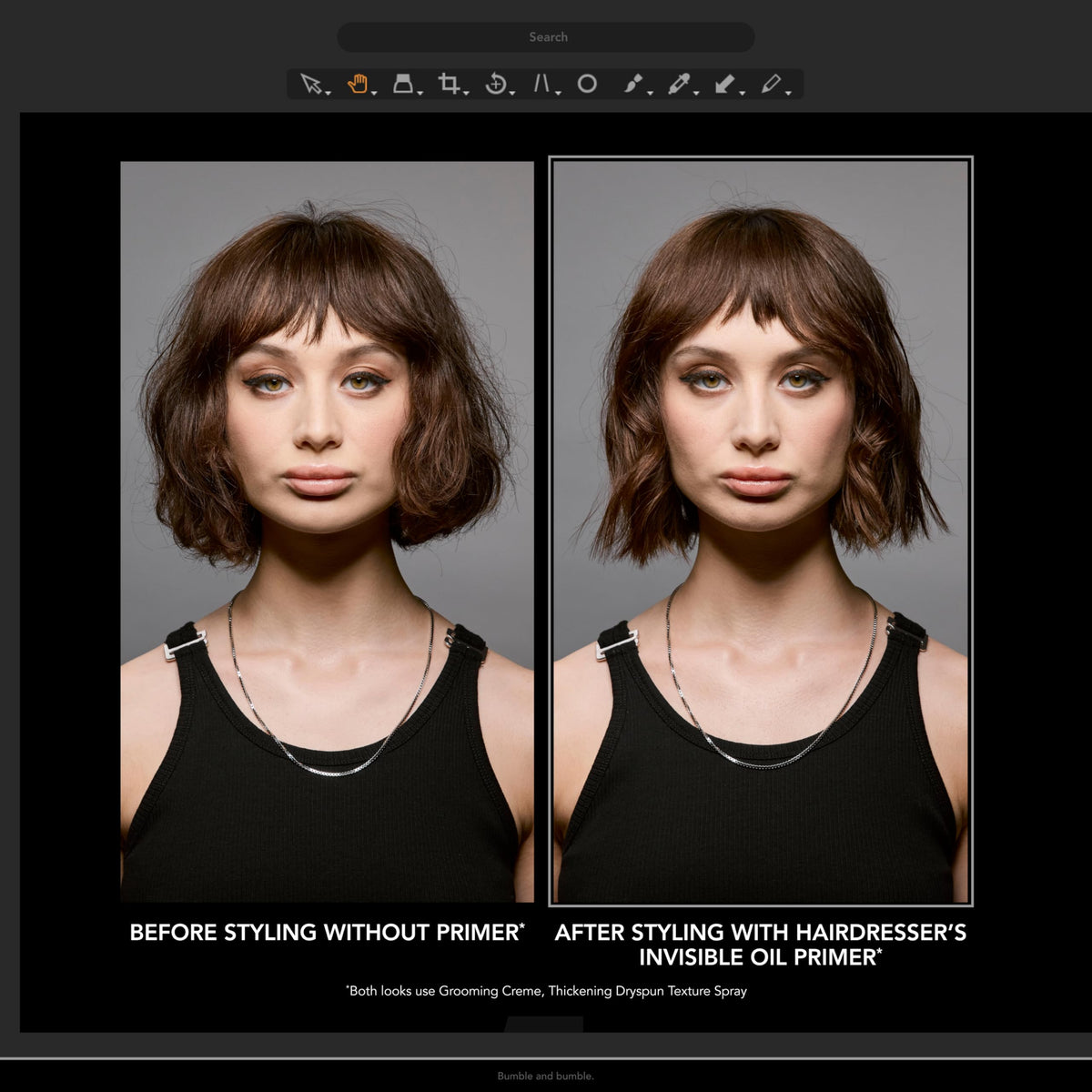 Bumble and bumble Hairdresser's Invisible Oil Leave-In Conditioner with ingredients displayed