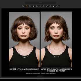 Bumble and bumble Hairdresser's Invisible Oil Leave-In Conditioner with ingredients displayed