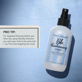 Bumble and bumble. Thickening Blow-Dry Prep Spray back label