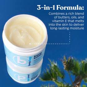 Bumpology Bump Butter 4 oz on a bathroom counter