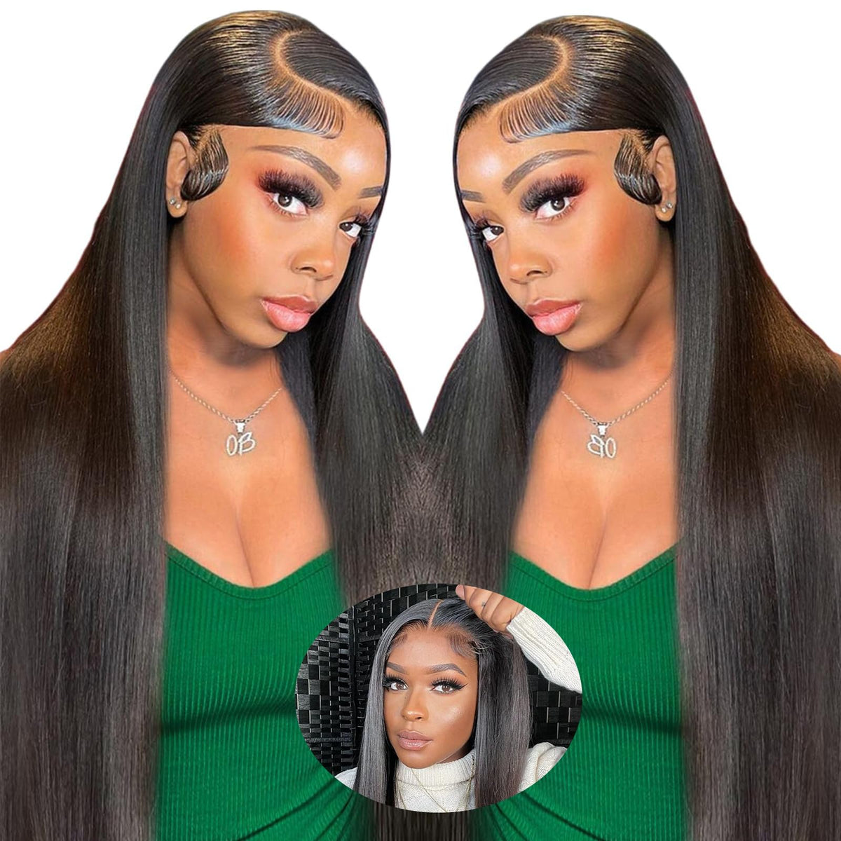 bunGiol Glueless Human Hair Wig in packaging