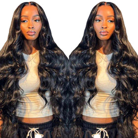 bunGiol Glueless Human Hair Wig on display