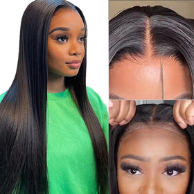 bunGiol Glueless Human Hair Wig styled for a wedding