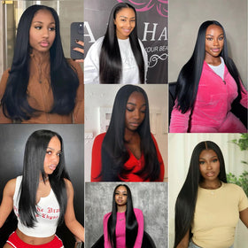 bunGiol Glueless Human Hair Wig with removable elastic band