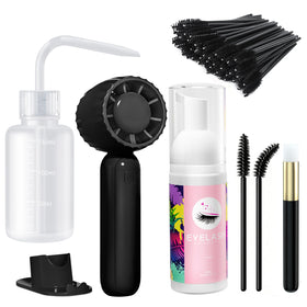 Buqikma Lash Cleaning Kit with 60mL lash shampoo and accessories