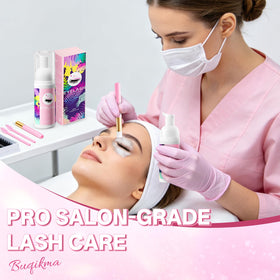 Buqikma Lash Shampoo Kit with lash extensions