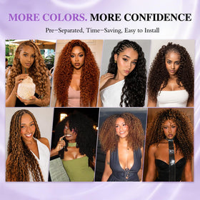 Burmese Curly Crochet Hair showcasing its volume