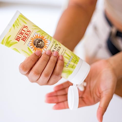 Burt's Bees After Sun Lotion back view showing ingredients
