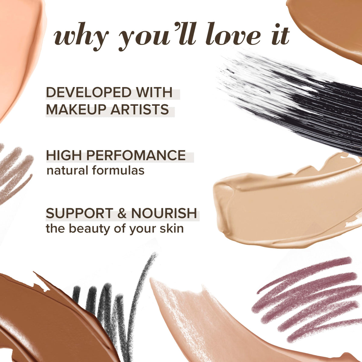 Burt's Bees Almond Powder Foundation showing sponge applicator