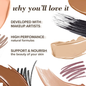 Burt's Bees Almond Powder Foundation showing sponge applicator