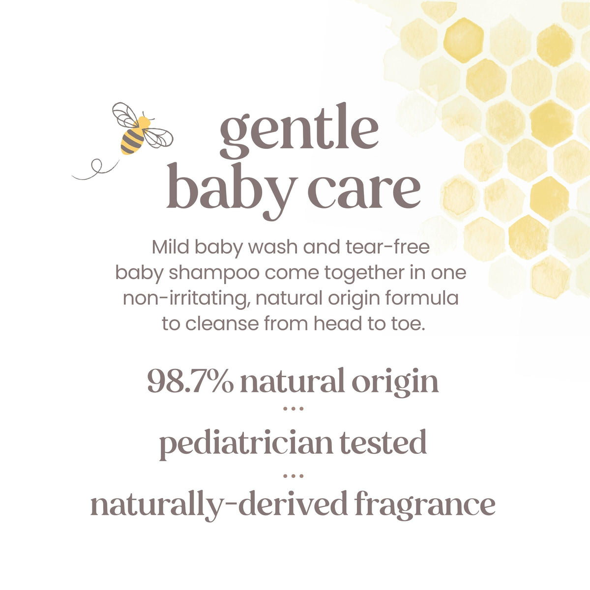 Burt's Bees Baby Shampoo & Wash 12oz packaging