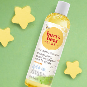 Burt's Bees Baby Shampoo & Wash 12oz with baby towel