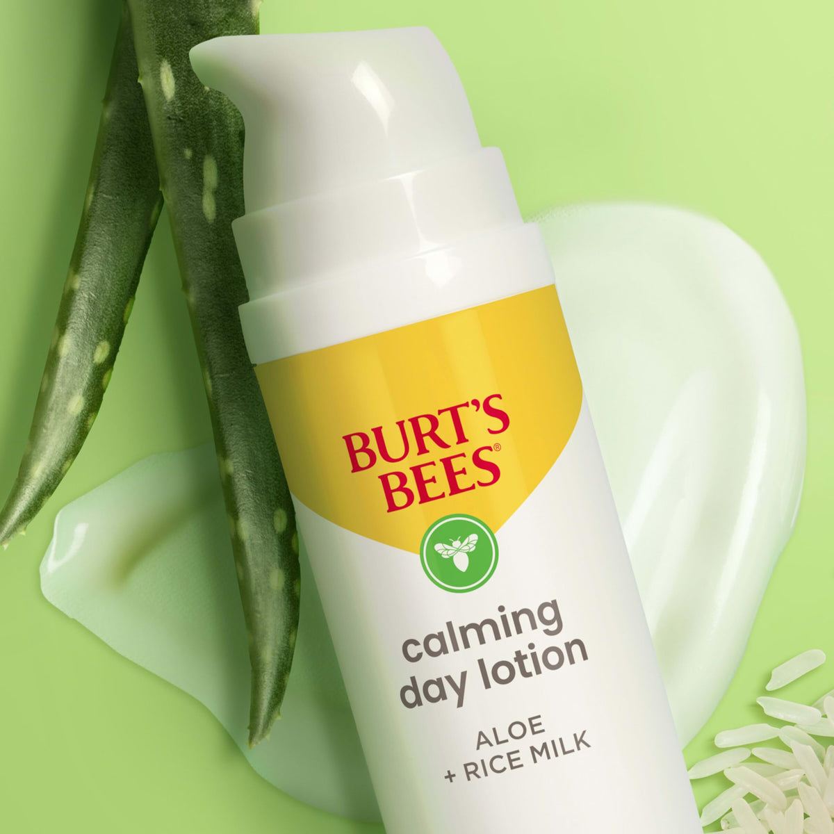 Burt's Bees Calming Day Face Lotion with other skin care products
