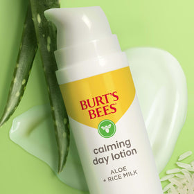 Burt's Bees Calming Day Face Lotion with other skin care products