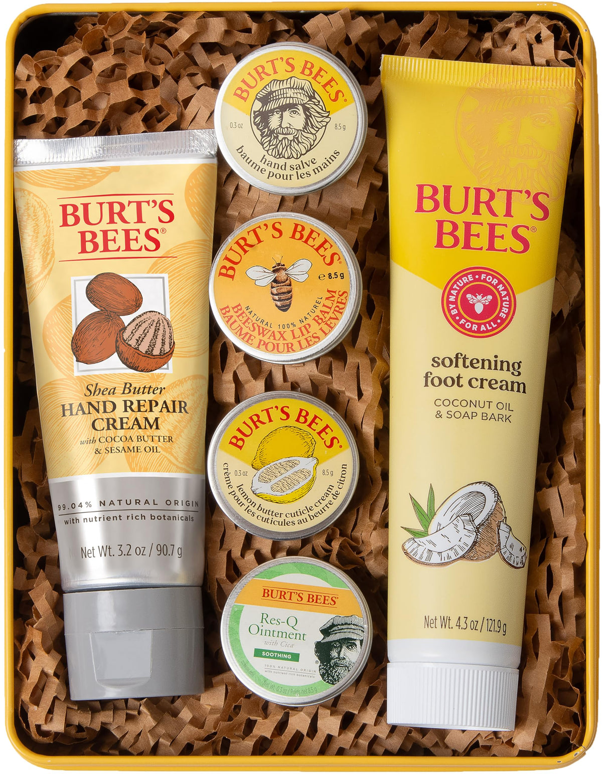 Burt's Bees Classics Gift Set in giftable tin with 6 products