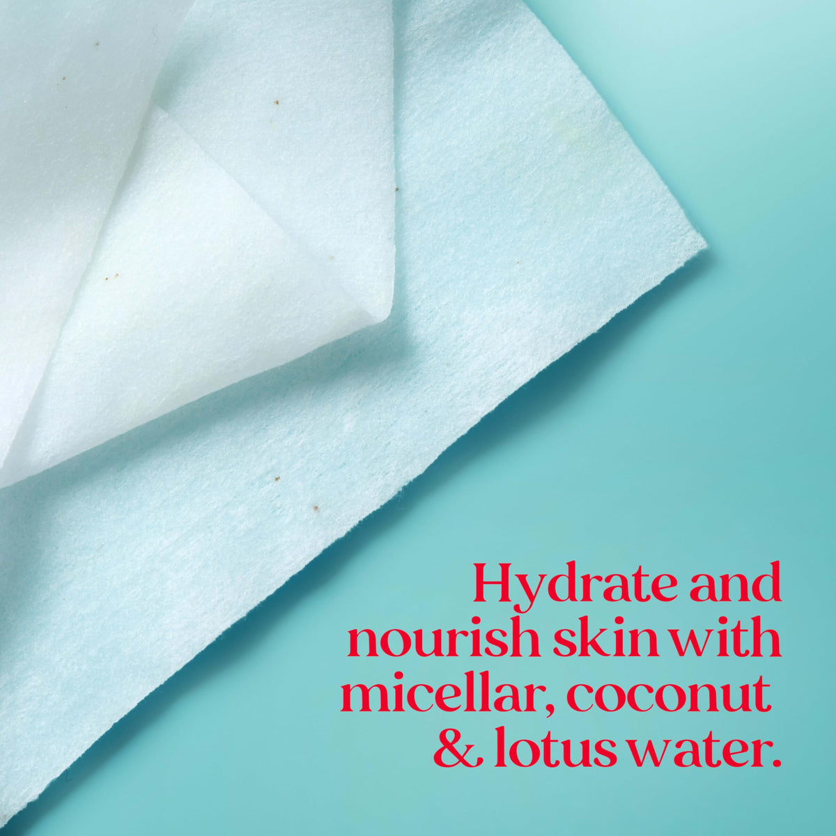 Burt's Bees Facial Towelettes showing individual wipe close-up