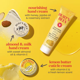 Burt's Bees Hand Salve container with natural ingredients