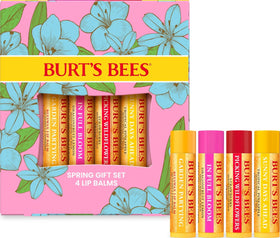 Burt's Bees In Full Bloom Lip Balm Set with four tubes in various flavours
