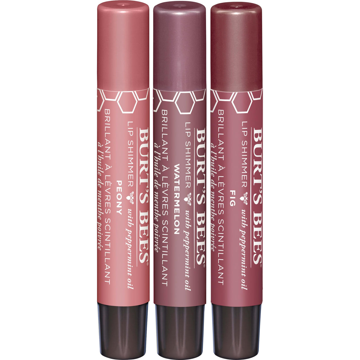 Burt's Bees Kissable Color Gift Set lifestyle scene with flowers