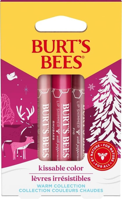 Burt's Bees Kissable Colour Gift Set front view with packaging