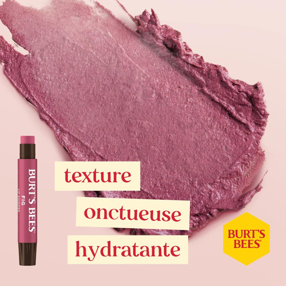 Burt's Bees Kissable Colour lip shimmer swatches on skin