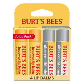 Burt's Bees Lip Balm Set four tubes front view
