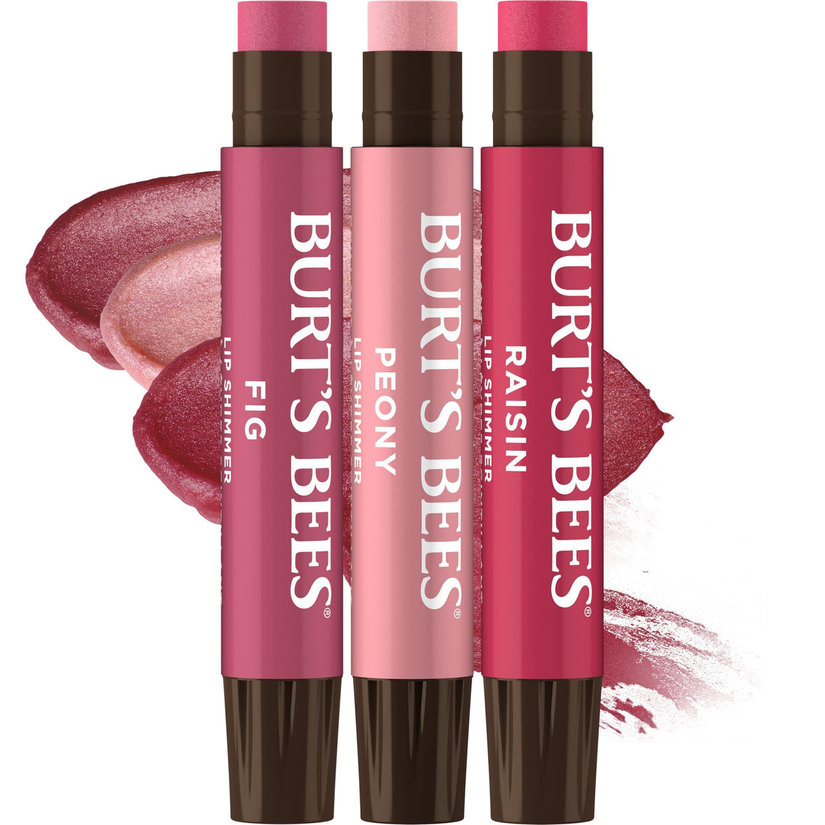 Burt's Bees Lip Shimmer Nude Collection Fig tube front view