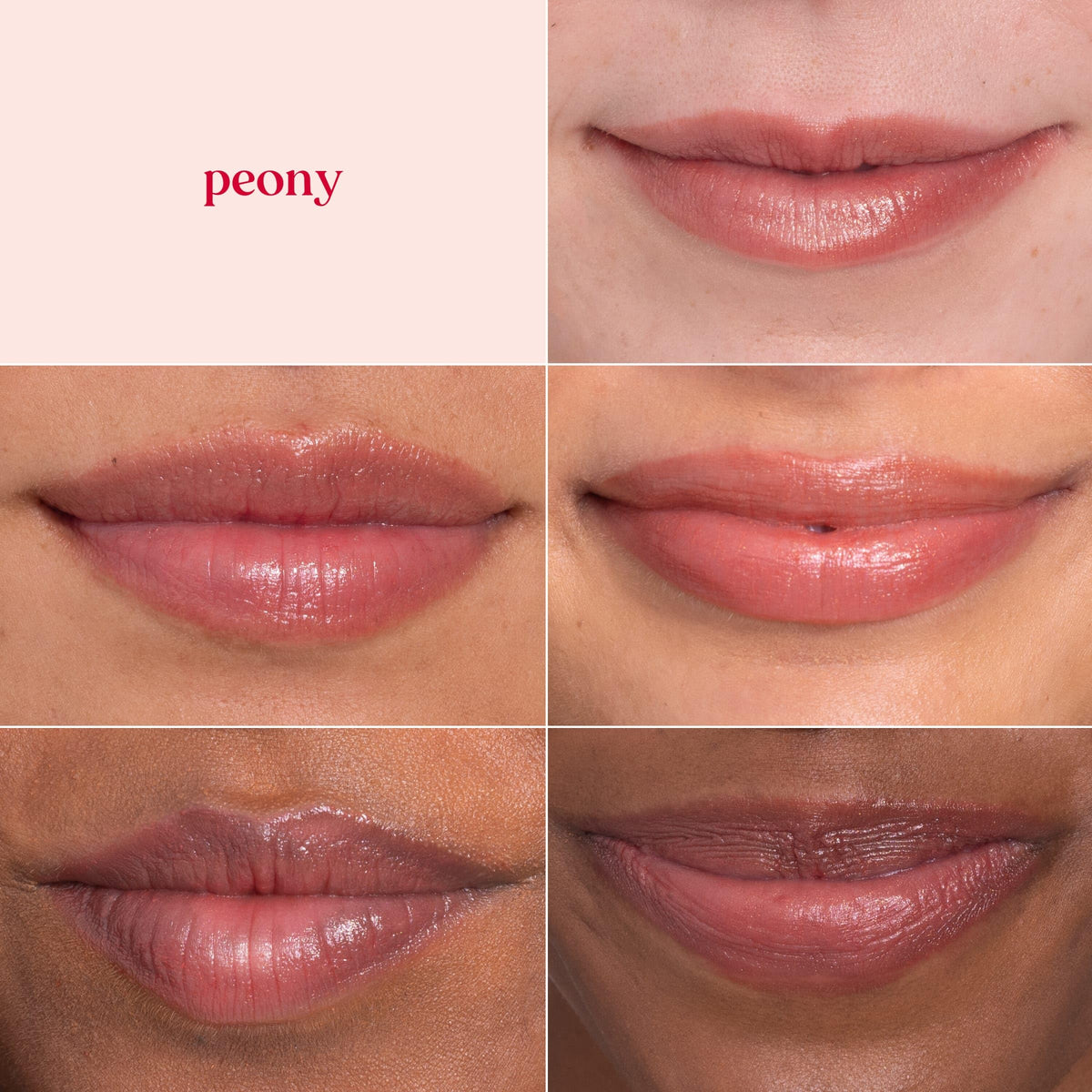 Burt's Bees Lip Shimmer Peony stick in hand