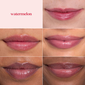 Burt's Bees Lip Shimmer Pink Collection with packaging