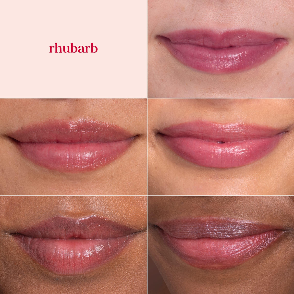 Burt's Bees Lip Shimmer Rhubarb with natural ingredients