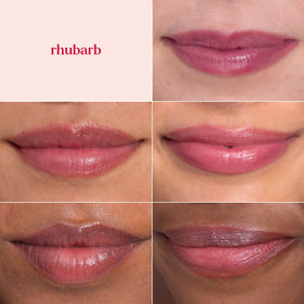 Burt's Bees Lip Shimmer Rhubarb with natural ingredients