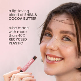 Burt's Bees Lip Shimmer Rhubarb with peppermint flavour