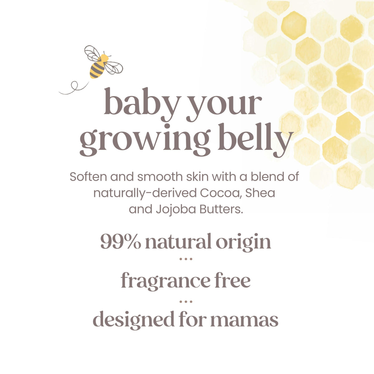 Burt's Bees Mama Belly Butter being applied to skin