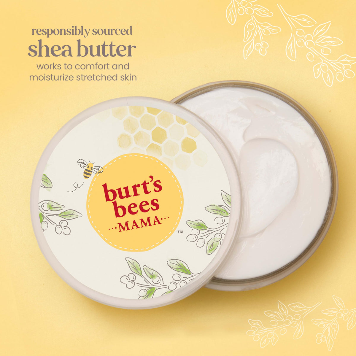 Burt's Bees Mama Belly Butter texture close-up