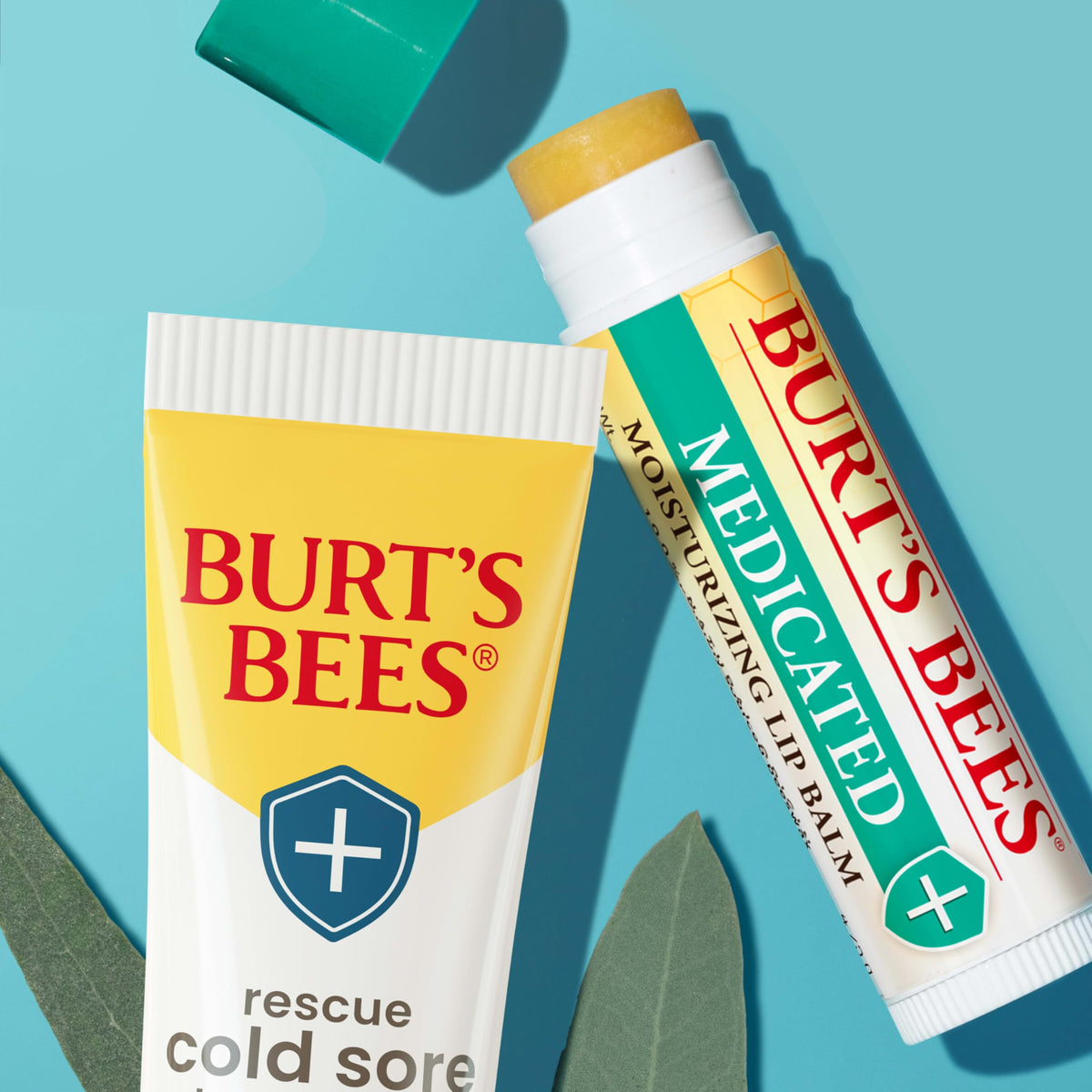 Burt's Bees Medicated Lip Balm 0.15 oz tube back view