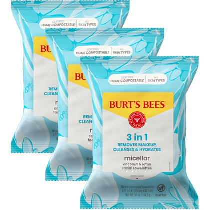 Burt's Bees Micellar Facial Towelettes packaging front view