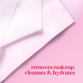 Burt's Bees Micellar Rose Water Facial Towelettes back view packaging