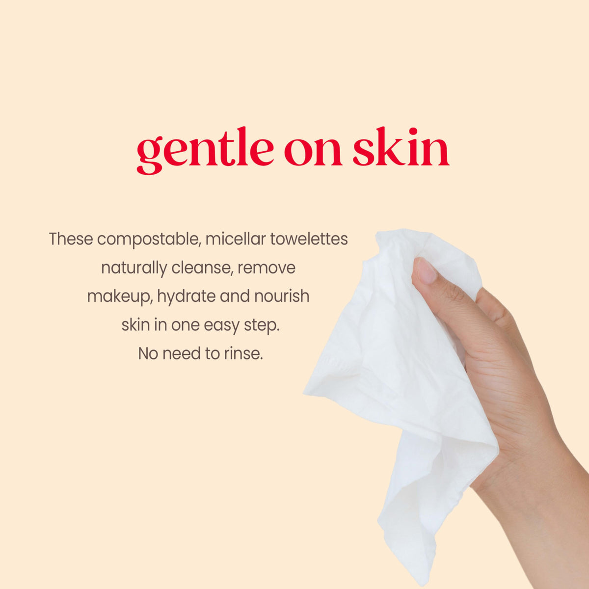 Burt's Bees Micellar Towelettes open pack showing wipes