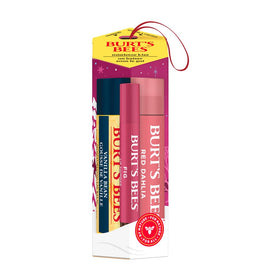 Burt's Bees Mistletoe Kiss Lip Balm Gift Kit front view