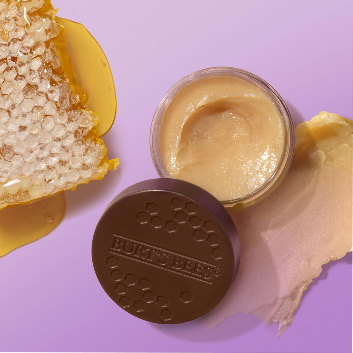 Burt's Bees Overnight Intensive Lip with a spoon for application