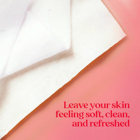 Burt's Bees Pink Grapefruit Face Wipes open pack showing towelettes