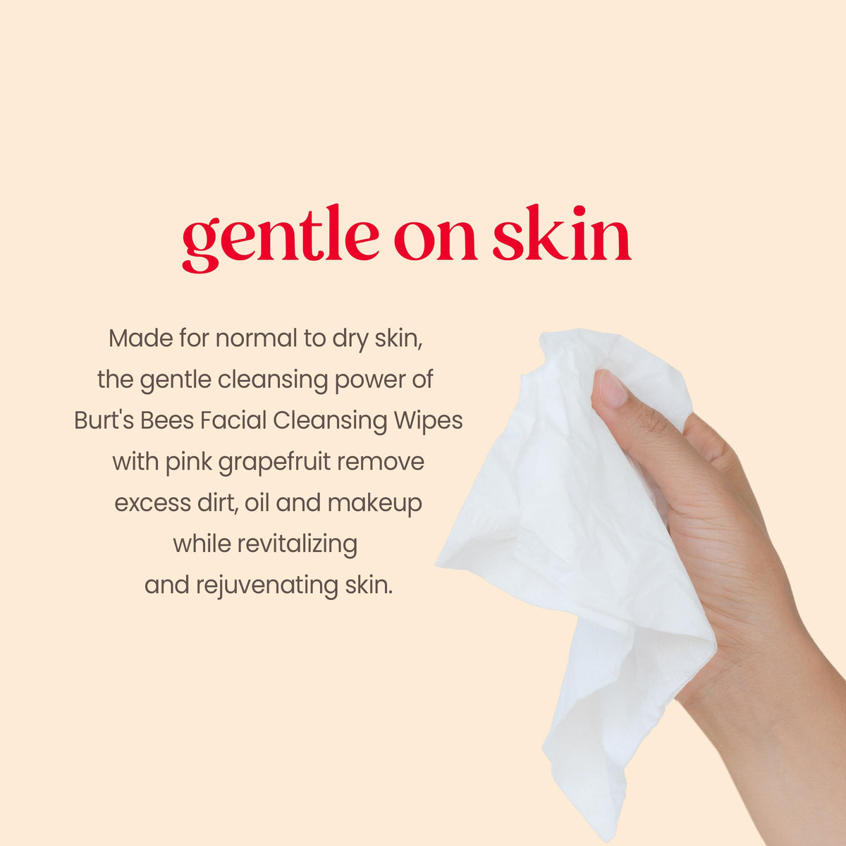 Burt's Bees Pink Grapefruit Face Wipes stacked packages